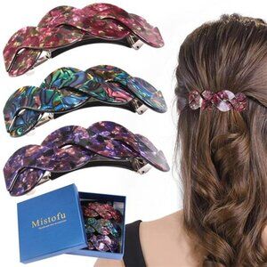 Women's Hair Barrettes - Elegant French Retro Accessories for Thick Hair Daily